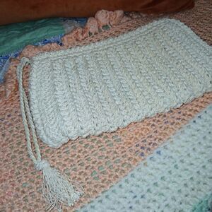 Vintage Crocheted Clutch Weinstocks Made in Japan Like New 1960s Original